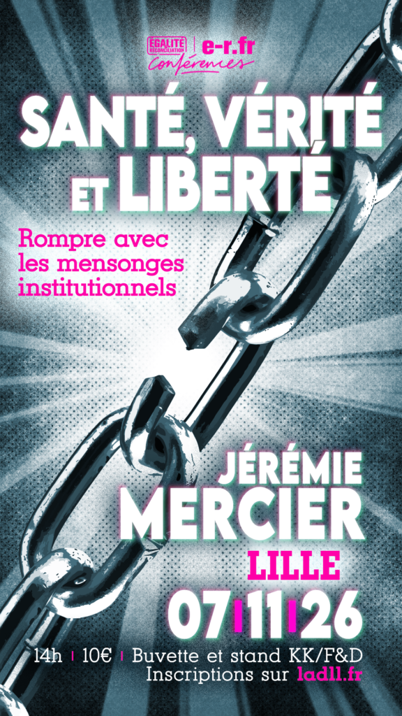 Conférence de Jérémie Mercier à Lille le 07/11
